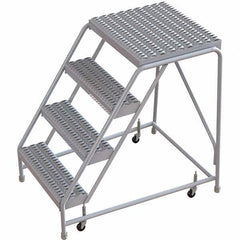 TRI-ARC - Rolling & Wall Mounted Ladders & Platforms Type: Rolling Warehouse Ladder Style: Rolling Safety Ladder - Exact Tool & Supply