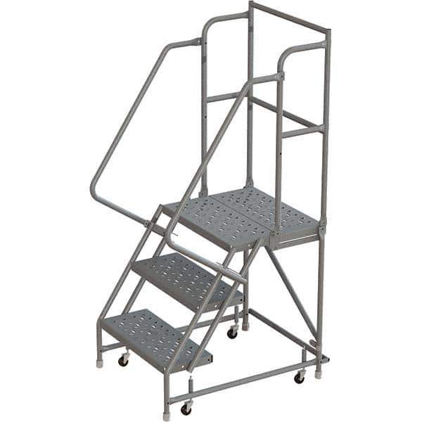 TRI-ARC - Rolling & Wall Mounted Ladders & Platforms Type: Rolling Warehouse Ladder Style: Rolling Platform Ladder - Exact Tool & Supply