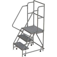 TRI-ARC - Rolling & Wall Mounted Ladders & Platforms Type: Rolling Warehouse Ladder Style: Rolling Platform Ladder - Exact Tool & Supply