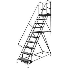 TRI-ARC - Rolling & Wall Mounted Ladders & Platforms Type: Rolling Warehouse Ladder Style: Rolling Platform Ladder - Exact Tool & Supply
