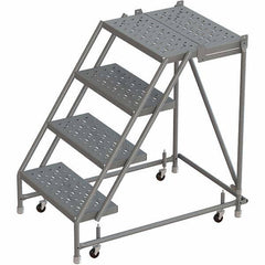 TRI-ARC - Rolling & Wall Mounted Ladders & Platforms Type: Rolling Warehouse Ladder Style: Rolling Platform Ladder - Exact Tool & Supply