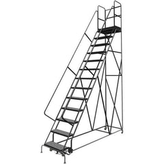 TRI-ARC - Rolling & Wall Mounted Ladders & Platforms Type: Rolling Warehouse Ladder Style: Rolling Platform Ladder - Exact Tool & Supply