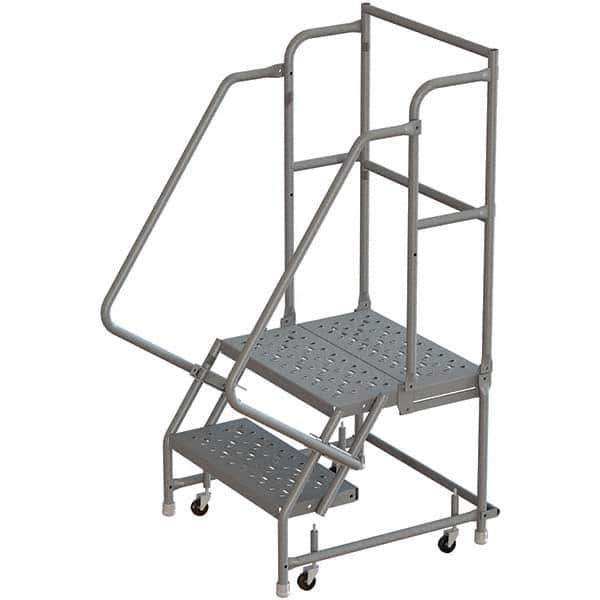 TRI-ARC - Rolling & Wall Mounted Ladders & Platforms Type: Rolling Warehouse Ladder Style: Rolling Platform Ladder - Exact Tool & Supply