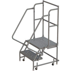 TRI-ARC - Rolling & Wall Mounted Ladders & Platforms Type: Rolling Warehouse Ladder Style: Rolling Platform Ladder - Exact Tool & Supply