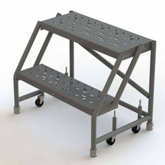 TRI-ARC - Rolling & Wall Mounted Ladders & Platforms Type: Rolling Warehouse Ladder Style: Rolling Platform Ladder - Exact Tool & Supply