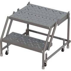 TRI-ARC - Rolling & Wall Mounted Ladders & Platforms Type: Rolling Warehouse Ladder Style: Rolling Platform Ladder - Exact Tool & Supply