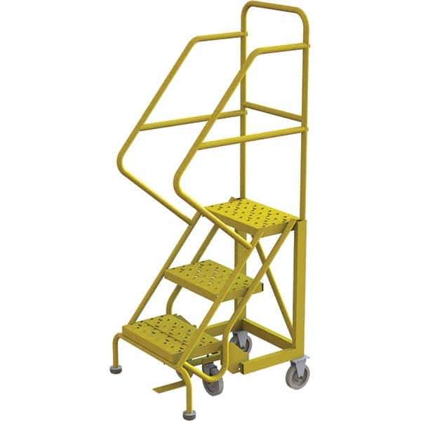 TRI-ARC - Rolling & Wall Mounted Ladders & Platforms Type: Stairway Slope Ladder Style: Forward Descent 50 Degree Incline - Exact Tool & Supply