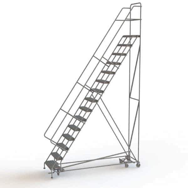 TRI-ARC - Rolling & Wall Mounted Ladders & Platforms Type: All-Directional Ladder Style: Forward Descent 50 Degree Incline - Exact Tool & Supply