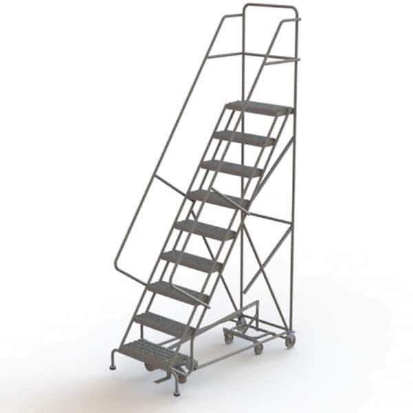 TRI-ARC - Rolling & Wall Mounted Ladders & Platforms Type: All-Directional Ladder Style: Forward Descent 50 Degree Incline - Exact Tool & Supply