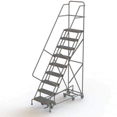TRI-ARC - Rolling & Wall Mounted Ladders & Platforms Type: All-Directional Ladder Style: Forward Descent 50 Degree Incline - Exact Tool & Supply