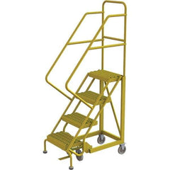TRI-ARC - Rolling & Wall Mounted Ladders & Platforms Type: Stairway Slope Ladder Style: Forward Descent 50 Degree Incline - Exact Tool & Supply