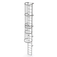 TRI-ARC - Rolling & Wall Mounted Ladders & Platforms Type: Fixed Ladder Style: Safety Cage - Exact Tool & Supply