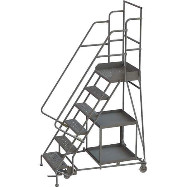 TRI-ARC - Rolling & Wall Mounted Ladders & Platforms Type: Stock-Picking Ladder Style: Rolling Safety Stock Picking Ladder - Exact Tool & Supply