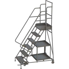 TRI-ARC - Rolling & Wall Mounted Ladders & Platforms Type: Stock-Picking Ladder Style: Rolling Safety Stock Picking Ladder - Exact Tool & Supply