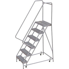 TRI-ARC - Rolling & Wall Mounted Ladders & Platforms Type: Rolling Warehouse Ladder Style: Rolling Safety Ladder - Exact Tool & Supply