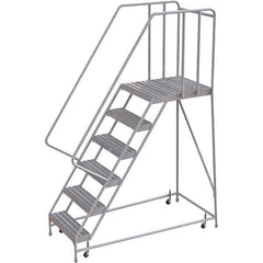 TRI-ARC - Rolling & Wall Mounted Ladders & Platforms Type: Rolling Warehouse Ladder Style: Rolling Safety Ladder - Exact Tool & Supply