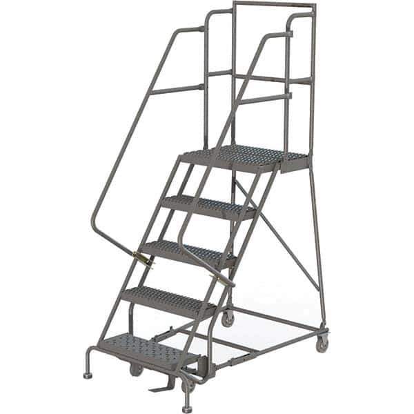 TRI-ARC - Rolling & Wall Mounted Ladders & Platforms Type: Rolling Warehouse Ladder Style: Rolling Platform Ladder - Exact Tool & Supply