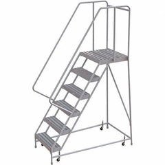 TRI-ARC - Rolling & Wall Mounted Ladders & Platforms Type: Rolling Warehouse Ladder Style: Rolling Safety Ladder - Exact Tool & Supply