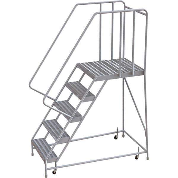 TRI-ARC - Rolling & Wall Mounted Ladders & Platforms Type: Rolling Warehouse Ladder Style: Rolling Safety Ladder - Exact Tool & Supply