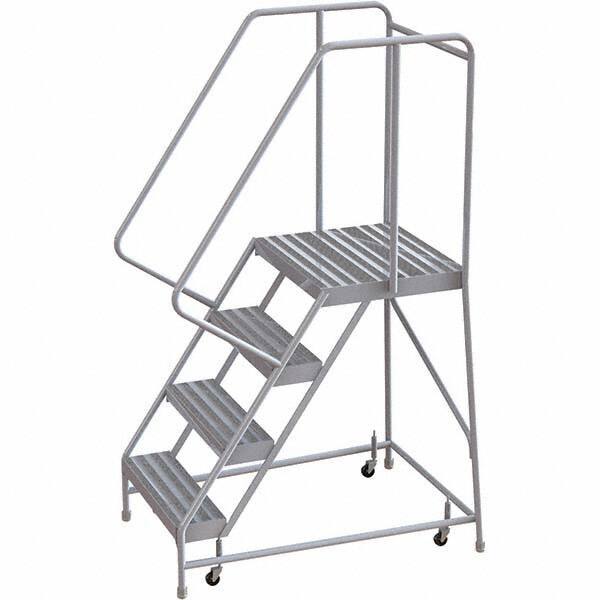 TRI-ARC - Rolling & Wall Mounted Ladders & Platforms Type: Rolling Warehouse Ladder Style: Rolling Safety Ladder - Exact Tool & Supply