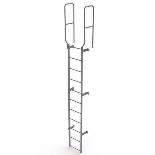 TRI-ARC - Rolling & Wall Mounted Ladders & Platforms Type: Fixed Ladder Style: Safety Cage - Exact Tool & Supply