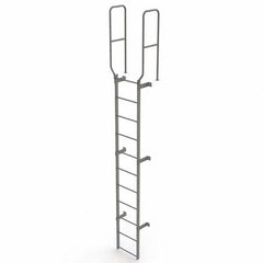 TRI-ARC - Rolling & Wall Mounted Ladders & Platforms Type: Fixed Ladder Style: Safety Cage - Exact Tool & Supply