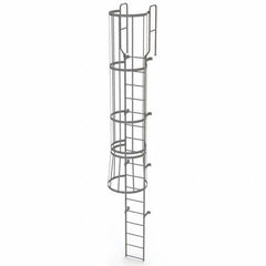 TRI-ARC - Rolling & Wall Mounted Ladders & Platforms Type: Fixed Ladder Style: Safety Cage - Exact Tool & Supply