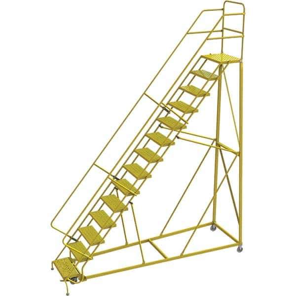 TRI-ARC - Rolling & Wall Mounted Ladders & Platforms Type: Stairway Slope Ladder Style: Forward Descent 50 Degree Incline - Exact Tool & Supply
