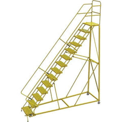 TRI-ARC - Rolling & Wall Mounted Ladders & Platforms Type: Stairway Slope Ladder Style: Forward Descent 50 Degree Incline - Exact Tool & Supply