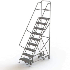 TRI-ARC - Rolling & Wall Mounted Ladders & Platforms Type: All-Directional Ladder Style: Forward Descent 50 Degree Incline - Exact Tool & Supply