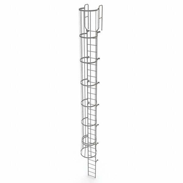 TRI-ARC - Rolling & Wall Mounted Ladders & Platforms Type: Fixed Ladder Style: Safety Cage - Exact Tool & Supply