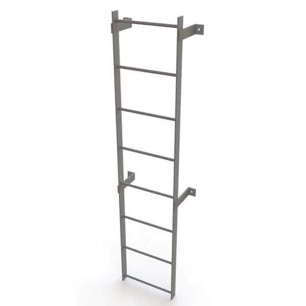 TRI-ARC - Rolling & Wall Mounted Ladders & Platforms Type: Fixed Ladder Style: Safety Cage - Exact Tool & Supply