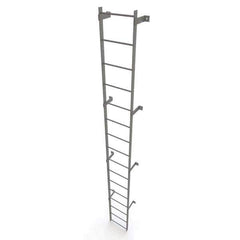 TRI-ARC - Rolling & Wall Mounted Ladders & Platforms Type: Fixed Ladder Style: Safety Cage - Exact Tool & Supply