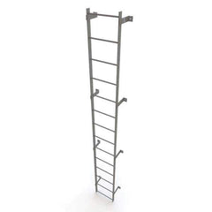 TRI-ARC - Rolling & Wall Mounted Ladders & Platforms Type: Fixed Ladder Style: Safety Cage - Exact Tool & Supply