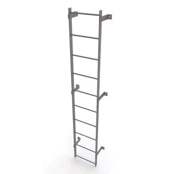TRI-ARC - Rolling & Wall Mounted Ladders & Platforms Type: Fixed Ladder Style: Safety Cage - Exact Tool & Supply