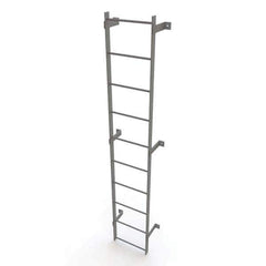 TRI-ARC - Rolling & Wall Mounted Ladders & Platforms Type: Fixed Ladder Style: Safety Cage - Exact Tool & Supply