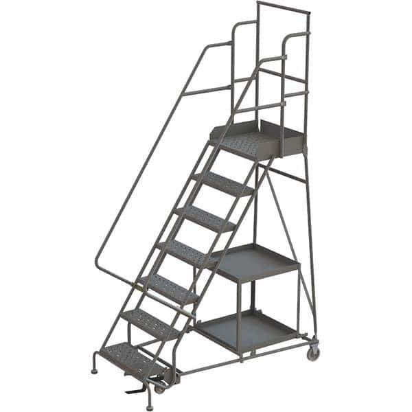 TRI-ARC - Rolling & Wall Mounted Ladders & Platforms Type: Stock-Picking Ladder Style: Rolling Safety Stock Picking Ladder - Exact Tool & Supply