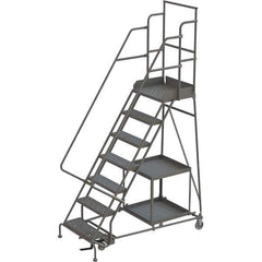 TRI-ARC - Rolling & Wall Mounted Ladders & Platforms Type: Stock-Picking Ladder Style: Rolling Safety Stock Picking Ladder - Exact Tool & Supply