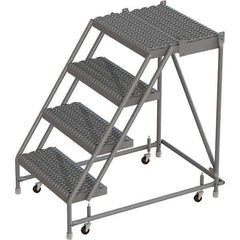 TRI-ARC - Rolling & Wall Mounted Ladders & Platforms Type: Rolling Warehouse Ladder Style: Rolling Platform Ladder - Exact Tool & Supply
