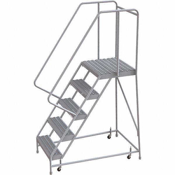 TRI-ARC - Rolling & Wall Mounted Ladders & Platforms Type: Rolling Warehouse Ladder Style: Rolling Safety Ladder - Exact Tool & Supply