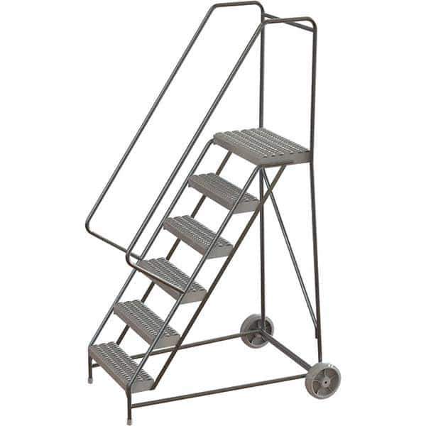 TRI-ARC - Rolling & Wall Mounted Ladders & Platforms Type: Rolling Warehouse Ladder Style: Rolling Safety Ladder - Exact Tool & Supply