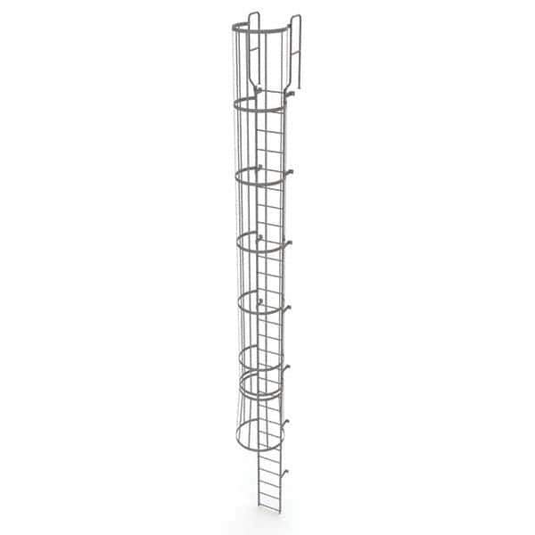 TRI-ARC - Rolling & Wall Mounted Ladders & Platforms Type: Fixed Ladder Style: Safety Cage - Exact Tool & Supply