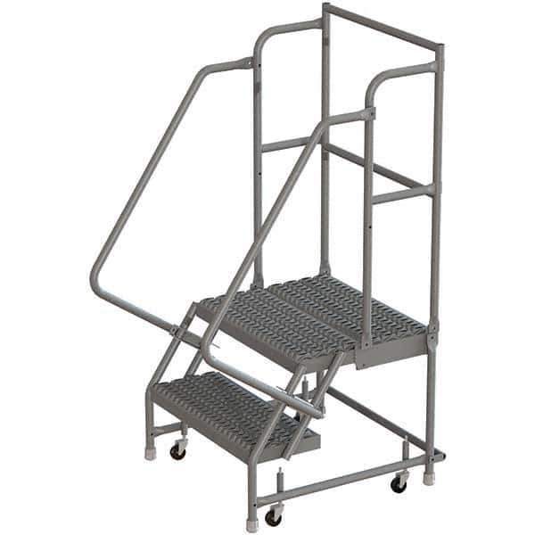 TRI-ARC - Rolling & Wall Mounted Ladders & Platforms Type: Rolling Warehouse Ladder Style: Rolling Platform Ladder - Exact Tool & Supply
