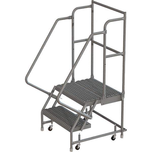 TRI-ARC - Rolling & Wall Mounted Ladders & Platforms Type: Rolling Warehouse Ladder Style: Rolling Platform Ladder - Exact Tool & Supply