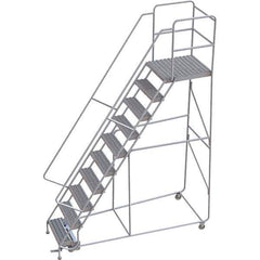 TRI-ARC - Rolling & Wall Mounted Ladders & Platforms Type: Rolling Warehouse Ladder Style: Rolling Safety Ladder - Exact Tool & Supply