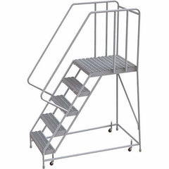 TRI-ARC - Rolling & Wall Mounted Ladders & Platforms Type: Rolling Warehouse Ladder Style: Rolling Safety Ladder - Exact Tool & Supply