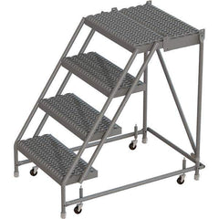 TRI-ARC - Rolling & Wall Mounted Ladders & Platforms Type: Rolling Warehouse Ladder Style: Rolling Platform Ladder - Exact Tool & Supply