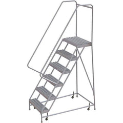 TRI-ARC - Rolling & Wall Mounted Ladders & Platforms Type: Rolling Warehouse Ladder Style: Rolling Safety Ladder - Exact Tool & Supply