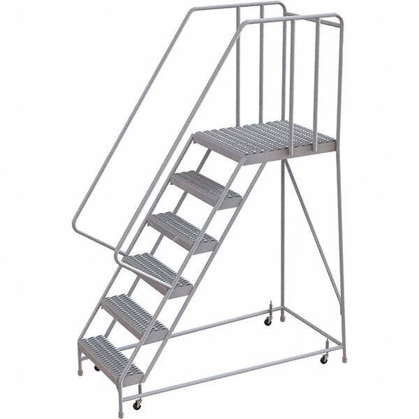TRI-ARC - Rolling & Wall Mounted Ladders & Platforms Type: Rolling Warehouse Ladder Style: Rolling Safety Ladder - Exact Tool & Supply