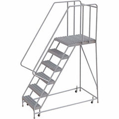 TRI-ARC - Rolling & Wall Mounted Ladders & Platforms Type: Rolling Warehouse Ladder Style: Rolling Safety Ladder - Exact Tool & Supply